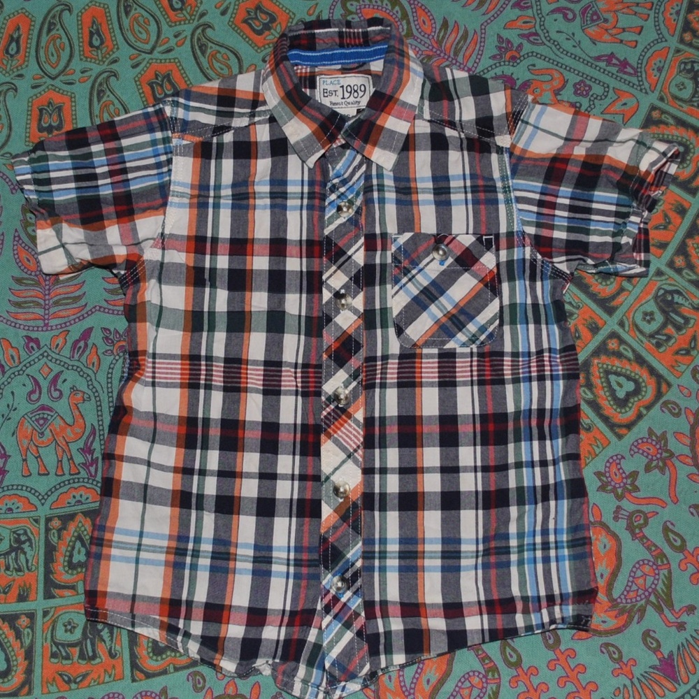 Childrens Place Plaid Button down shirt